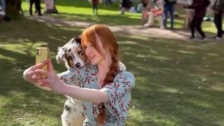 Foto tur si anak anjing~ Rasa kameranya juga terlalu bagus, pandai sekali berpose!
