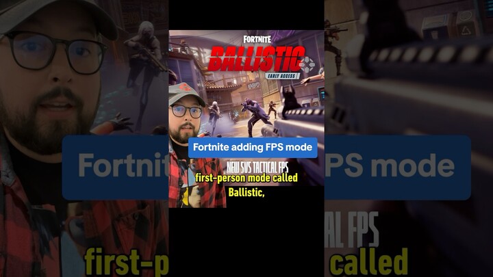 Fortnite First-Person Mode! Are you excited to play Ballistic?! #ballistic #fortnite #fps #5v5 #ign