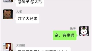 【那兔微信】大毛实力嘲讽，康康大白鹅看到什么有趣的东西了