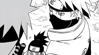 Perbandingan antara gambar tangan Kishimoto dan TV, dampak hitam putih