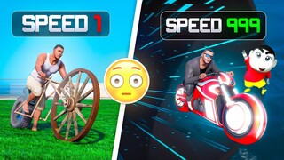 GTA 5: Shinchan, Franklin & Doraemon Upgrading Slowest Bike to Fastest Bike!
