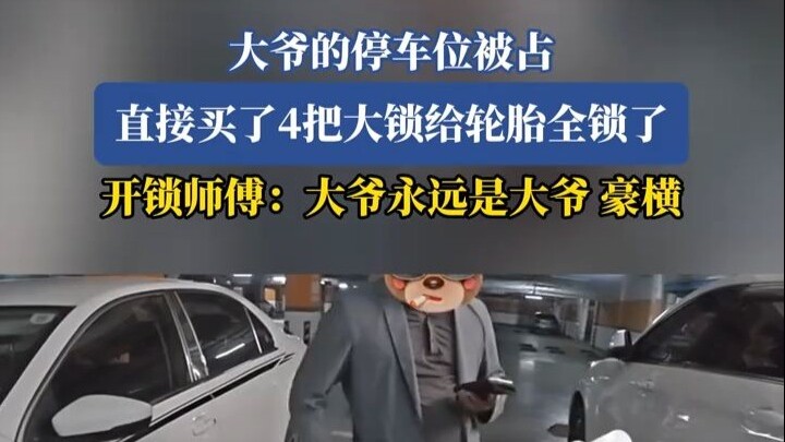 Henan Elder’s Hardcore Rights Defense: Parking Space Occupied—He Buys Four Big Locks to Block the Wh