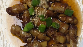 五花肉卷生姜，酸甜汤汁开胃至极给世贤斗香懵了