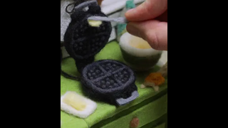 วาฟเฟิลมาเสิร์ฟ