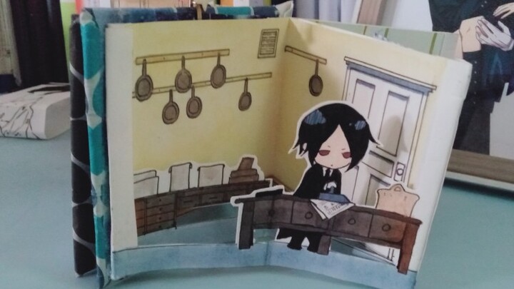 [Black Butler] Homemade pop-up book - A day in the life of Sebastian