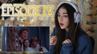 First Time Watching A Star Wars Movie! / Star Wars: A New Hope (episode 4) Reaction