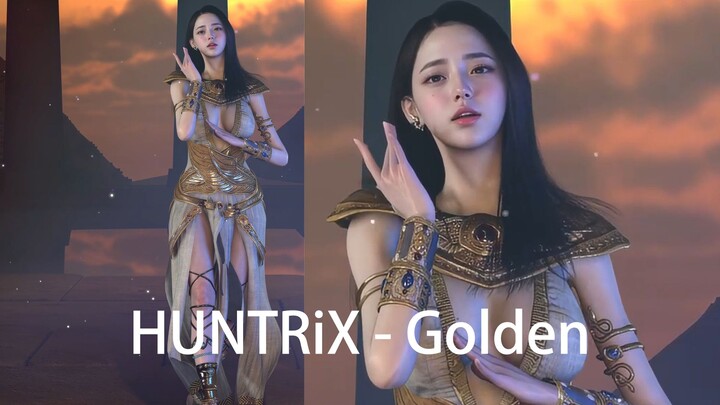 فتاة جميلة kpop - رقص MMD [VAM] - اسم أغنية الرقص [HUNTRiX - Golden] [4K 60 إطارًا]