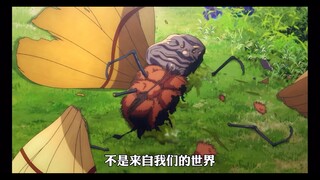 男人手上停了一只蝴蝶，下一秒就将自己手砍掉了，只因手长了人脸