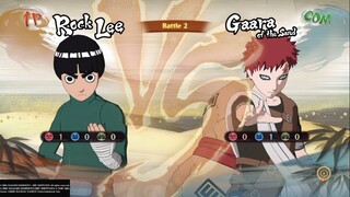 Rock Lee vs Gaara in Ultimate Ninja Storm 4