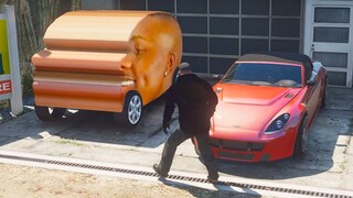 Stealing a Dababy convertible in GTA