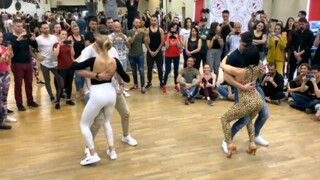 风情巴恰塔舞|Kike&Nahir dancing with Janis＆ZOE|The blood is boiling!