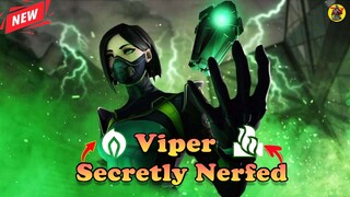 Valorant Viper Secretly Nerfed | Valorant Ptach 8.05 | Valorant Updates | @AvengerGaming71