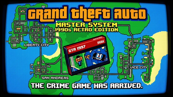 E SE GTA 1 FOSSE UM JOGO DE MASTER SYSTEM 8 BITS?