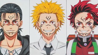 Awesome! Draw the anime protagonist as Jujutsu Kaisen!