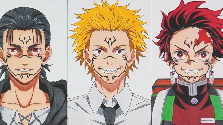 Awesome! Draw the anime protagonist as Jujutsu Kaisen!