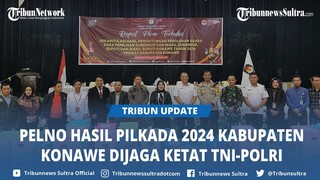 KPU Konawe Sultra Gelar Pleno Hasil Pilkada 2024 Tingkat Kabupaten, Dijaga Ketat TNI-Polri