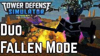 Duo Fallen Mode With Da Money | Tower Defense Simulator | ROBLOX