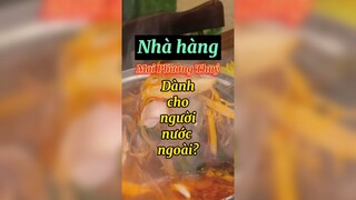 Nhà hàng dành cho người nước ngoài?