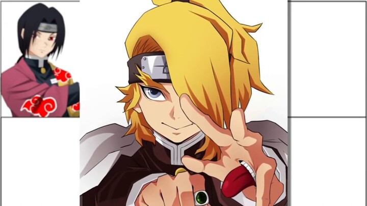 What will happen if I draw Demon Slayer Corps with Akatsuki skin?!