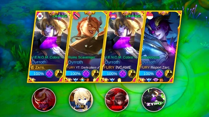 4 DYRROTH GODS IN ONE TEAM CREATION CAMP DYRROTH🔥 - MLBB