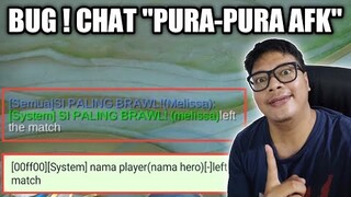 SEBELUM MOONTON TAU !! BUG CHAT PURA-PURA AFK ! - MOBILE LEGEND