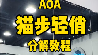 AOA-猫步轻俏分解教程 不要白嫖！记得一键三连哦哈哈哈才知道一键三连多么滴重要