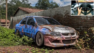 Rebuilding Mitsubishi Lancer Evo 8 - Forza Horizon 5 | Thrustmaster T300RS + TH8A Shifter Gameplay