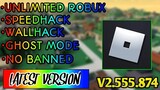 Roblox Mod Menu V2.555.874 Latest! "New Features"!!! God Mode New Version!! No Banned