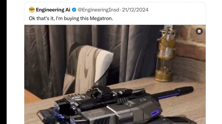 Musk marvels at China’s Transformers toys.