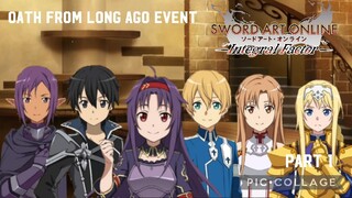 Sword Art Online Integral Factor: Oath From Long Ago Event Part 1