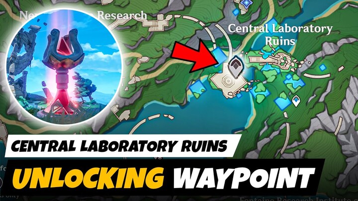 Unlocking Teleport Waypoint At Central Laboratory Ruins in Fontaine | Genshin Impact 4.1
