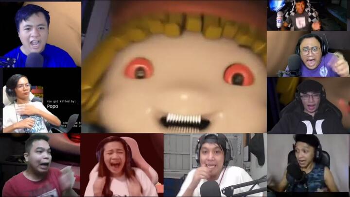 Pinoy Youtubers Reaction To Their First Jumpscare in Jollibee (Horror Game)