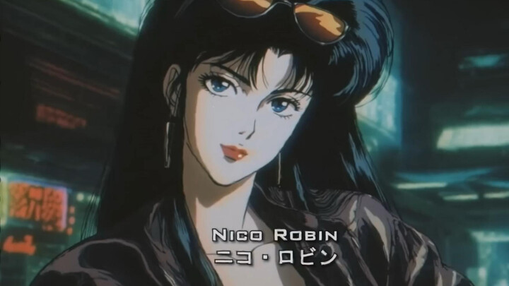 Opening One Piece with an 80s art style