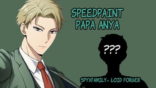 [speedpaint]gambar papa anya (anime spyxfamily)