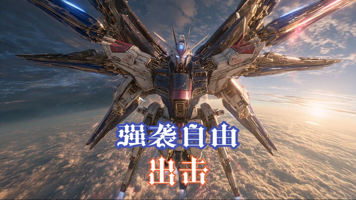 หากกันดั้มแอสเทรย์ฟรีดอมออกโรงด้วยคุณภาพแบบภาพยนตร์คนแสดง｜คลิปสั้น AI 4K