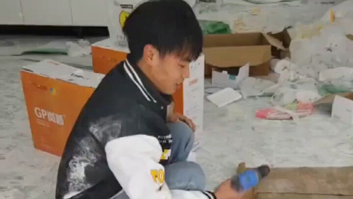 I got suplexed by a tiny electric drill