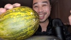 ASMR Sweet & Juicy Piel de Sapo Melon 🍈 | Santa Claus Melon 🍈 - Eating Sounds & Cutting