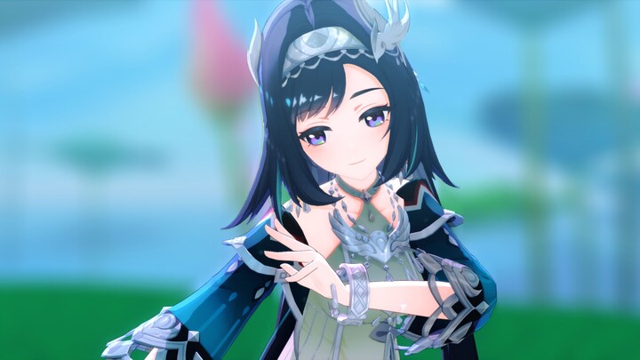 [MMD Genshin Impact / Lanyan] Listen to the girl from someone's family, humming a song about flowers