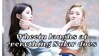 Wheein laughs at everything Solar does