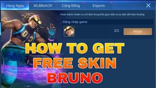 HOW TO GET BRUNO FREE SKIN || VIETNAM || TUTORIAL || MLBB