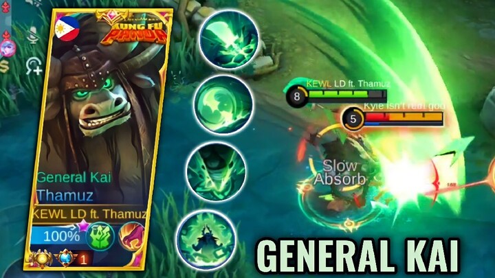 THAMUZ NEW SKIN GENERAL KAI IS FINALLY HERE!! | MLBB X KUNG FU PANDA COLLABORATION