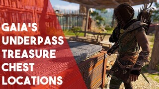 AC Odyssey: Gaia's Underpass All Treasure Chest & Dead Hero Heaven Locations