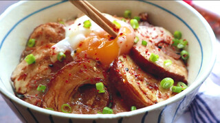 [Makanan]|Nasi Chasio+Telur Setengah Matang