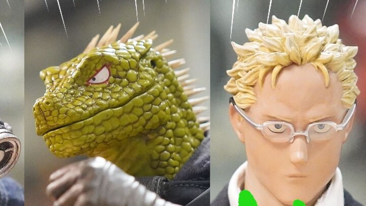 Membuka Kotak Figur Aksi 3A Dorohedoro Cayman & Kokoro 1/6 [Moonrise]