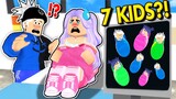 PREGNANT WITH 7 KIDS - A Roblox Movie
