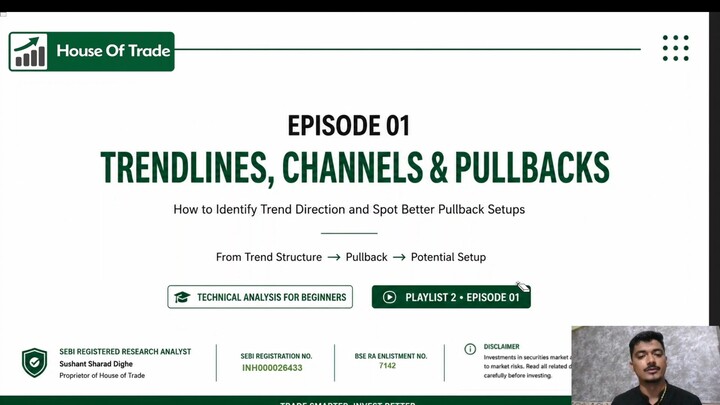 Trendlines, Channels & Pullbacks Explained | Technical Analysis for Beginners | Episode 1