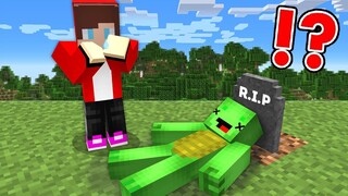 JJ Survived 100 Days With DEAD MIKEY In Minecraft Challenge (Maizen Mizen Mazien)