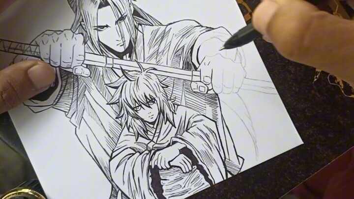 speed drawing Jin Mu Won saat muda dari legend of the northen blade
