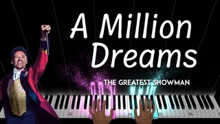 A Million Dreams - The Greatest Showman OST piano cover + sheet music + lyrics