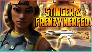 STINGER & FRENZY NERFED + NEW RUN AND GUN CHANGES!? - Valorant Patch 2.03 LEAKED